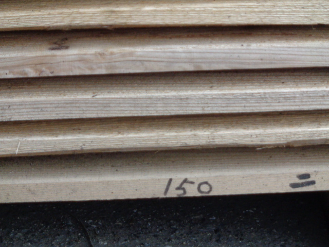 杉 座板 丸み付きにて二等 自然乾燥荒材 2ｍ×15ｍｍ厚150ｍｍ幅：12枚（1坪入り）_画像5