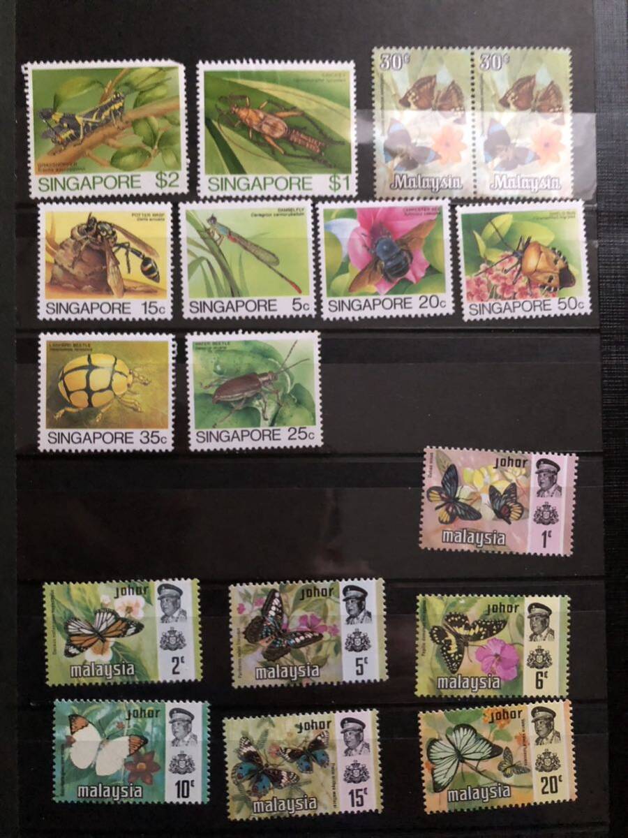 外国切手 未使用昆虫⑥の画像1