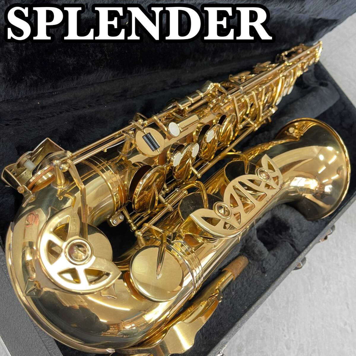 Splendor　スプレンダー　テナーサックス Tenor　SAXPHONE 管楽器　ラッカー　ハードケース　TAIWAN 台湾製　初心者　入門用におすすめ_画像1