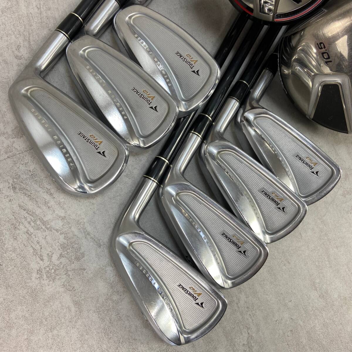 初心者おすすめ メンズゴルフ10本セット 右利き用 カーボン Titleist タイトリスト NIKE ナイキ TOURSTAGE ツアーステージ PING ピン_画像7