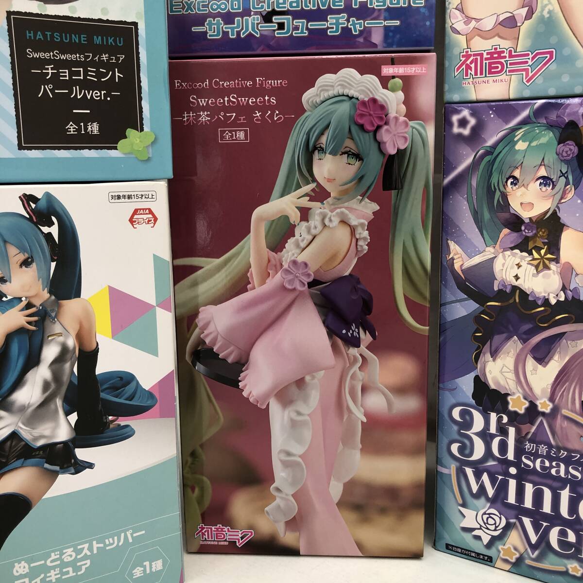 初音ミクフィギュアまとめ 千本桜 ヴィラン アクアフロート パフェさくら Unifrom 長靴をはいた猫 レーシング2022 ラスカル チョコミント_画像8