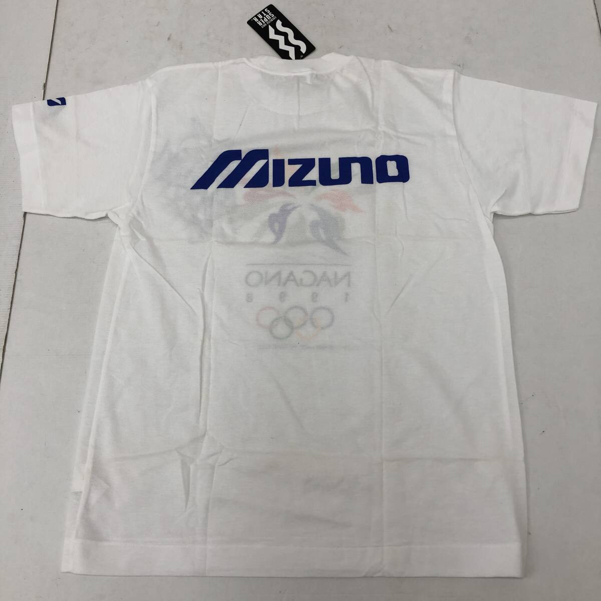 【タグ付き】長野オリンピック記念Tシャツ Lサイズ 1998年 冬季五輪 MIZUNO SUPERSTAR サインの画像3