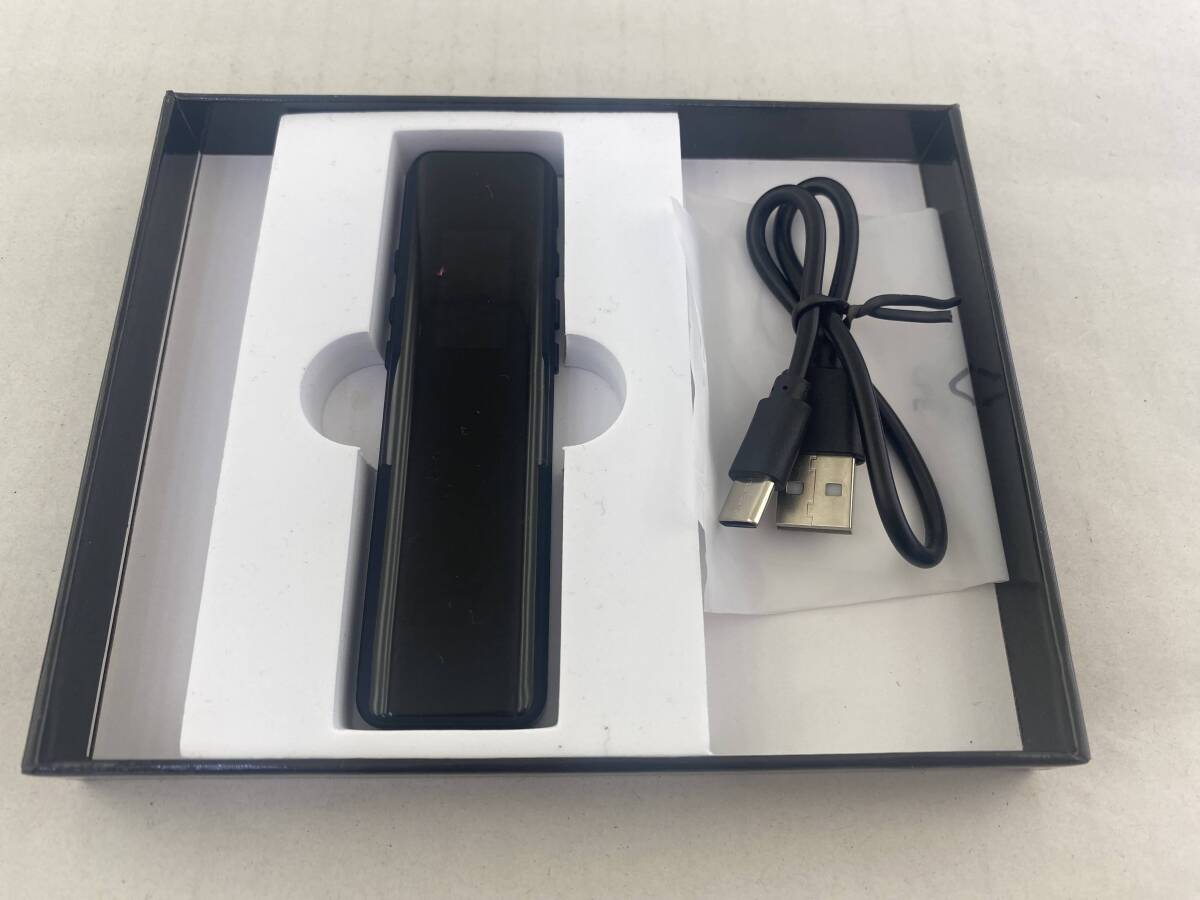 デジタルボイスレコーダー 32GB 小型 MP3プレーヤー機能 ブラック 黒 _画像2