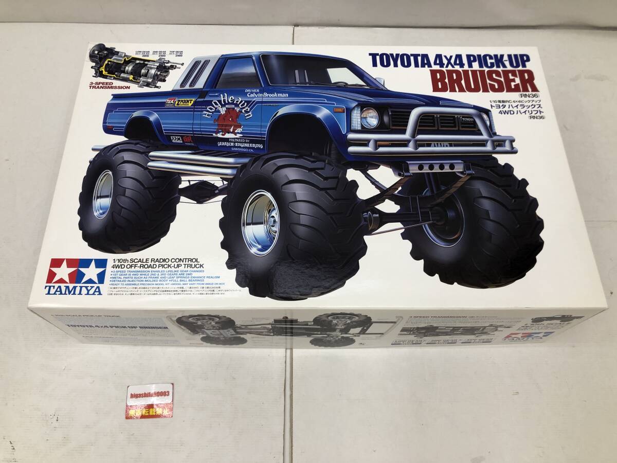 トヨタ ハイラックス 4WD ハイリフト 1/10 電動RC 4×4ピックアップ BRUISER ラジコン TAMIYAの画像1