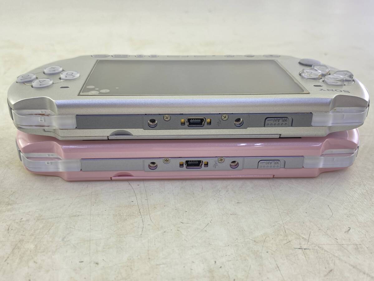 【1円スタート】ゲームハード PSP-3000 2点セット ブロッサムピンク ミスティック・シルバー 携帯ゲーム機の画像5