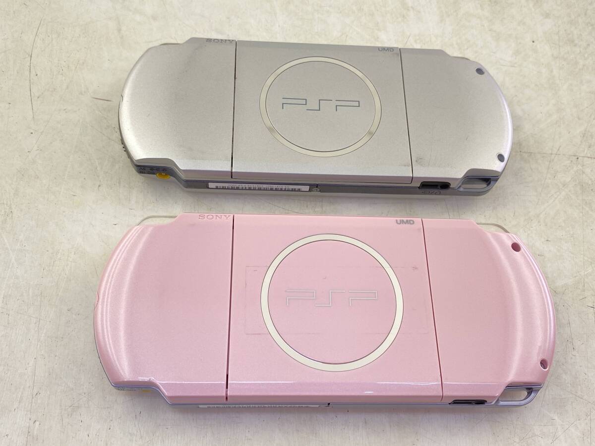 【1円スタート】ゲームハード PSP-3000 2点セット ブロッサムピンク ミスティック・シルバー 携帯ゲーム機の画像2