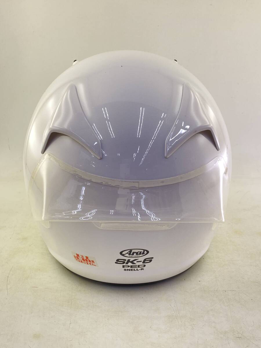 Arai アライ フルフェイス ヘルメット SK-6 PED SNEL-K カートレース用 [サイズ 59-60cm] 中古の画像5