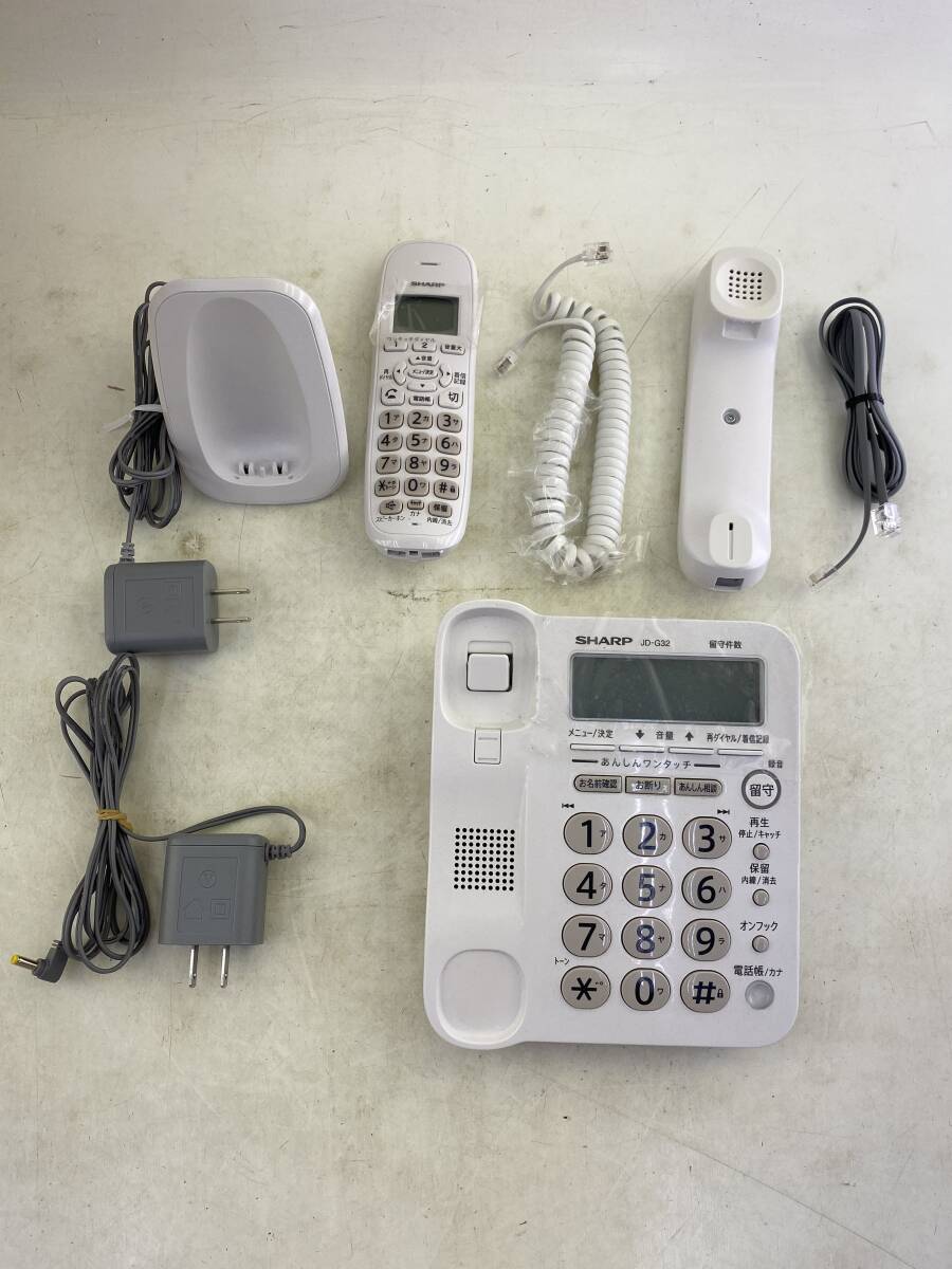 シャープ デジタルコードレス電話機 JD-G32CL 子機1台タイプ 中古 ナンバーディスプレイ対応 キャッチホンディスプレイ_画像2