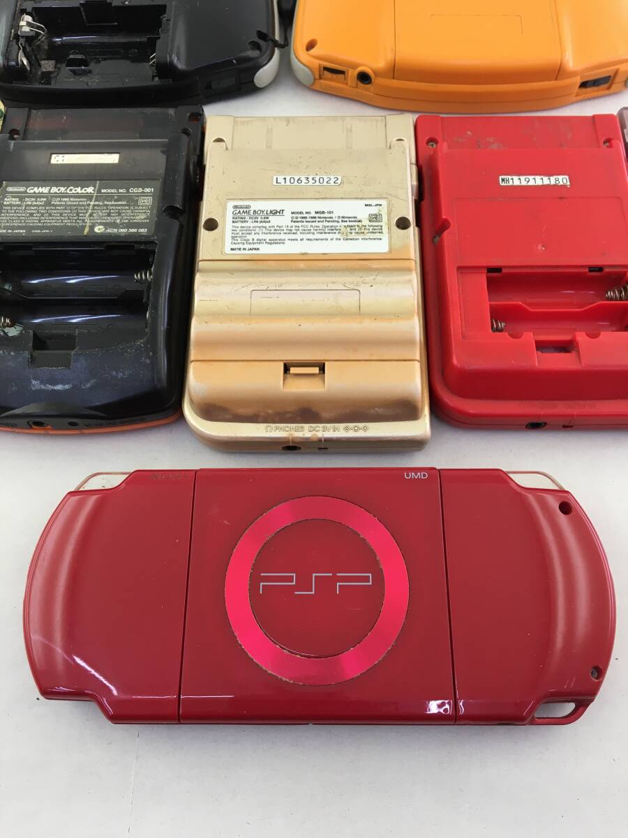 【1円～】ジャンク携帯ゲームハード8台セット GB・PSP・GBAの画像8