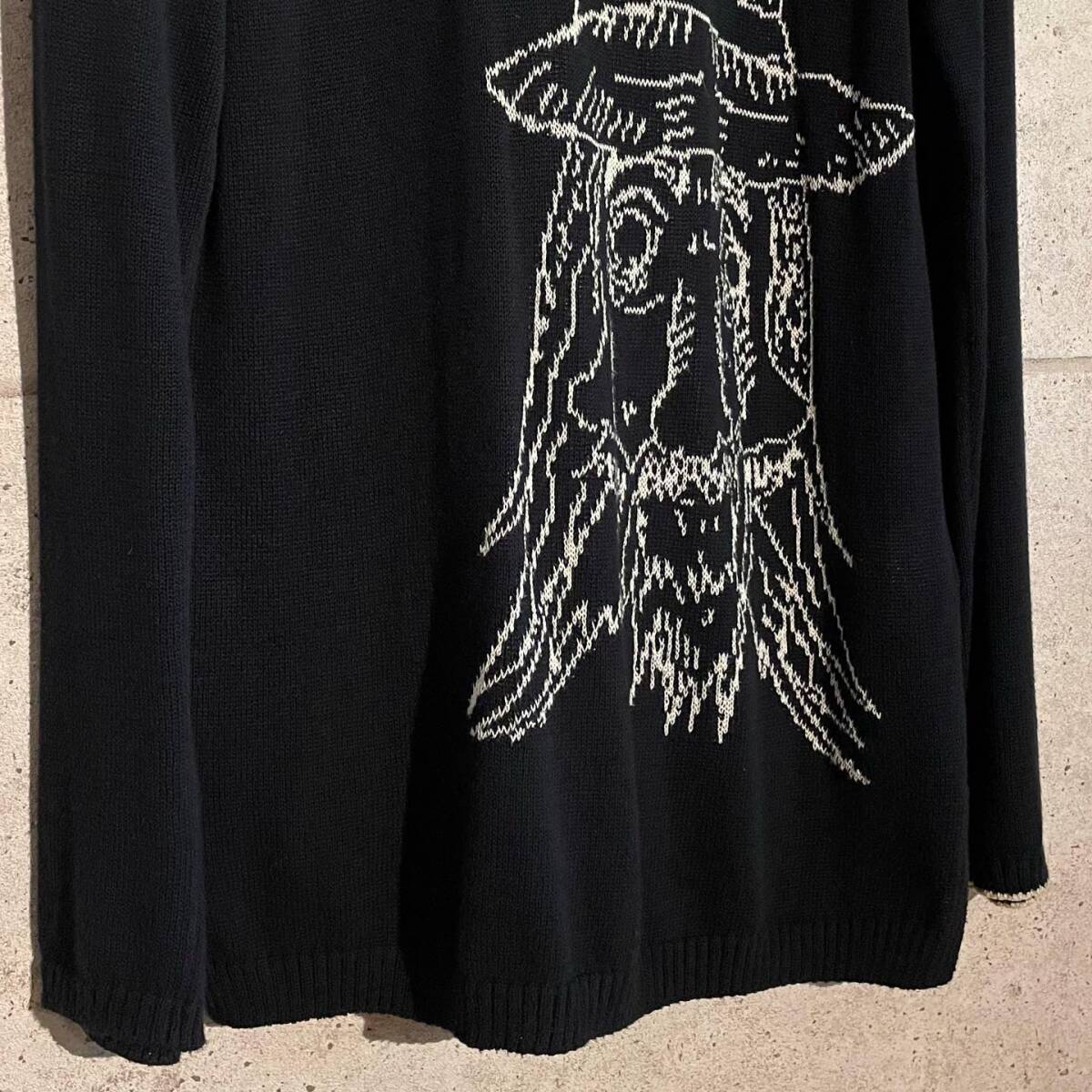 ONtheCORNER ITEM No.1643/YohjiYamamoto POURHOMME ヨウジヤマモトプールオム 朝倉優佳デザイン 丸首ニット 20ss size:3の画像6