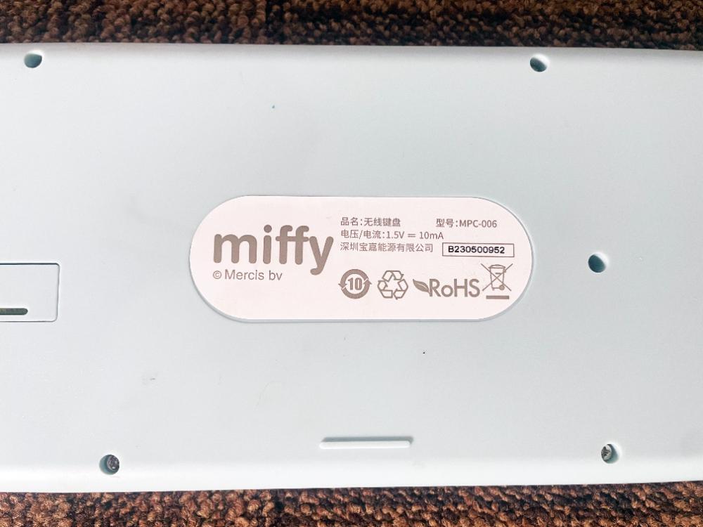 ★ 中古★miffy ミッフィー ワイヤレス キーボード ブルー Bluetooth【MPC-006】DAT1の画像7