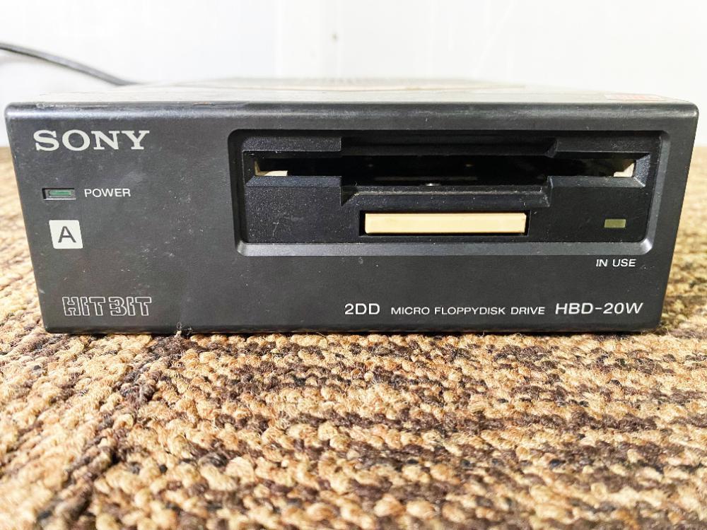 ★ 中古★SONY ソニー MSX用 マイクロフロッピーディスクドライブ 3.5インチ 外付けFDD【HBD-20W】DBPKの画像2