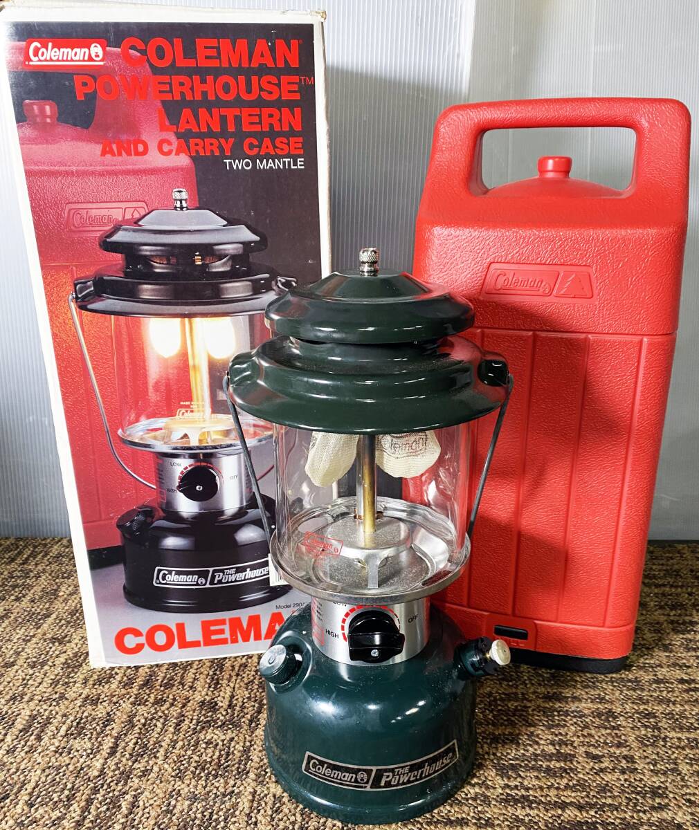 ◎★ 中古★Coleman/コールマン The Powerhouse ツーマントルランタン 収納ケース・元箱付き【290A740J】D8AOの画像1