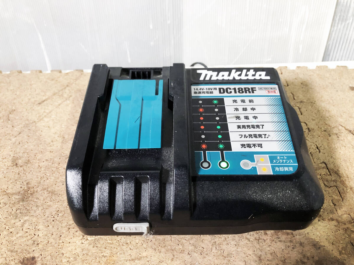 ◎★ 中古★makita/マキタ 純正 急速充電器 バッテリーチャージャー 本体のみ【DC18RF】D8KJの画像2