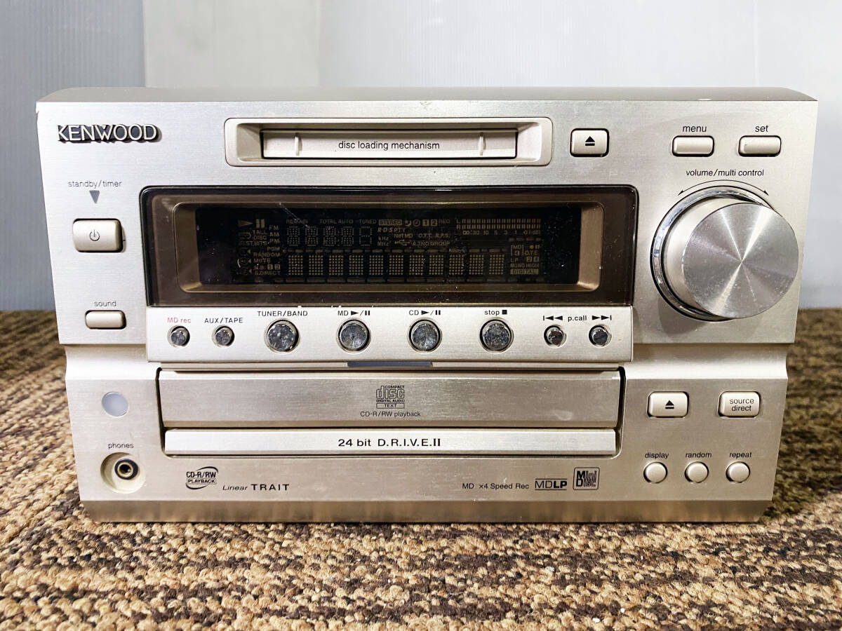 ◎★ 中古★KENWOOD ケンウッド RD-HD7MD CD/MDシステムコンポ LS-HD9 スピーカー【RD-HD7MD】D8XIの画像2