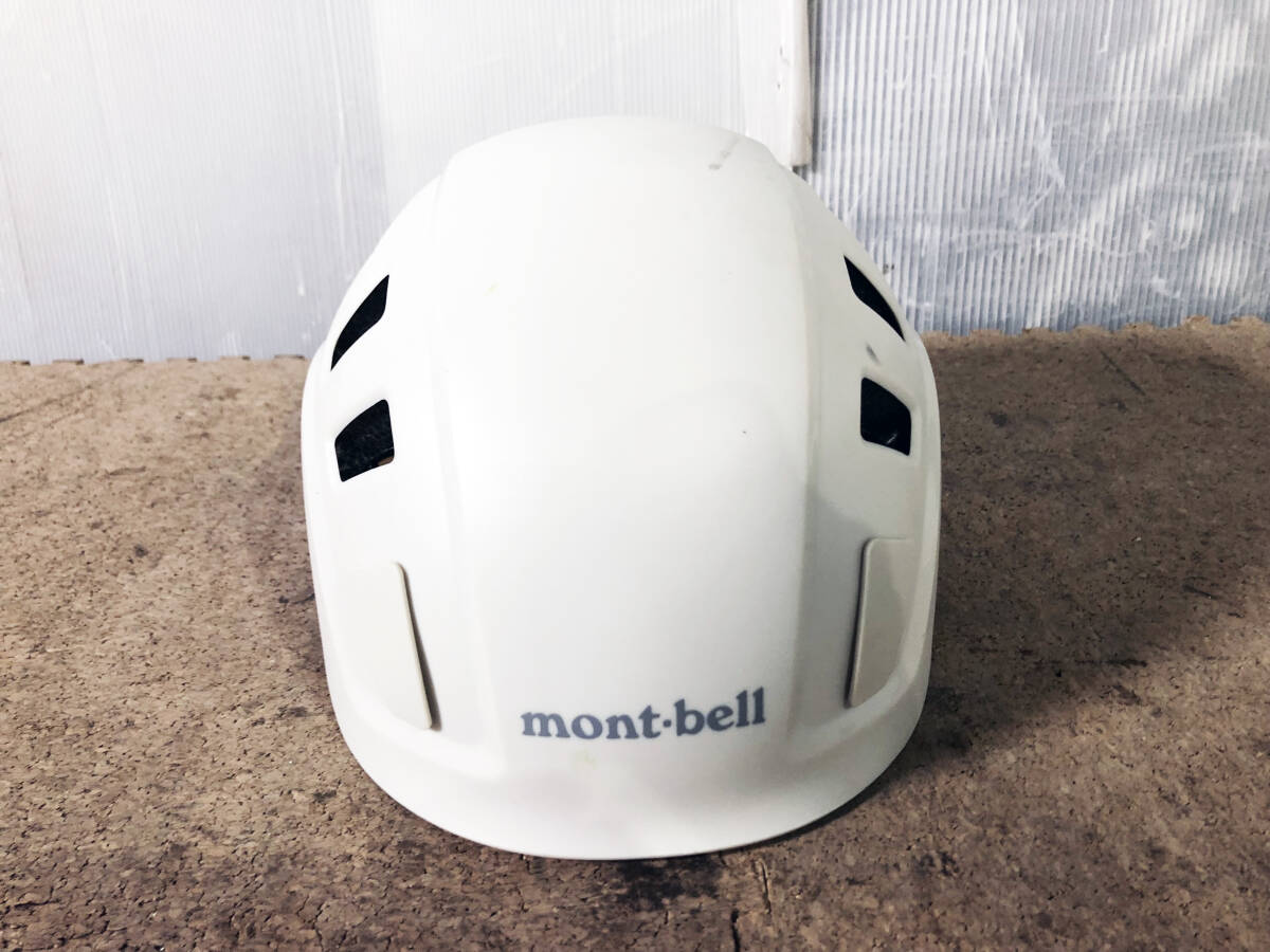 ◎★2022年製★ 中古★mont-bell/モンベル アルパインヘルメット 男女兼用 アウトドア ホワイト 54～62㎝【EN12492】DA2Bの画像2
