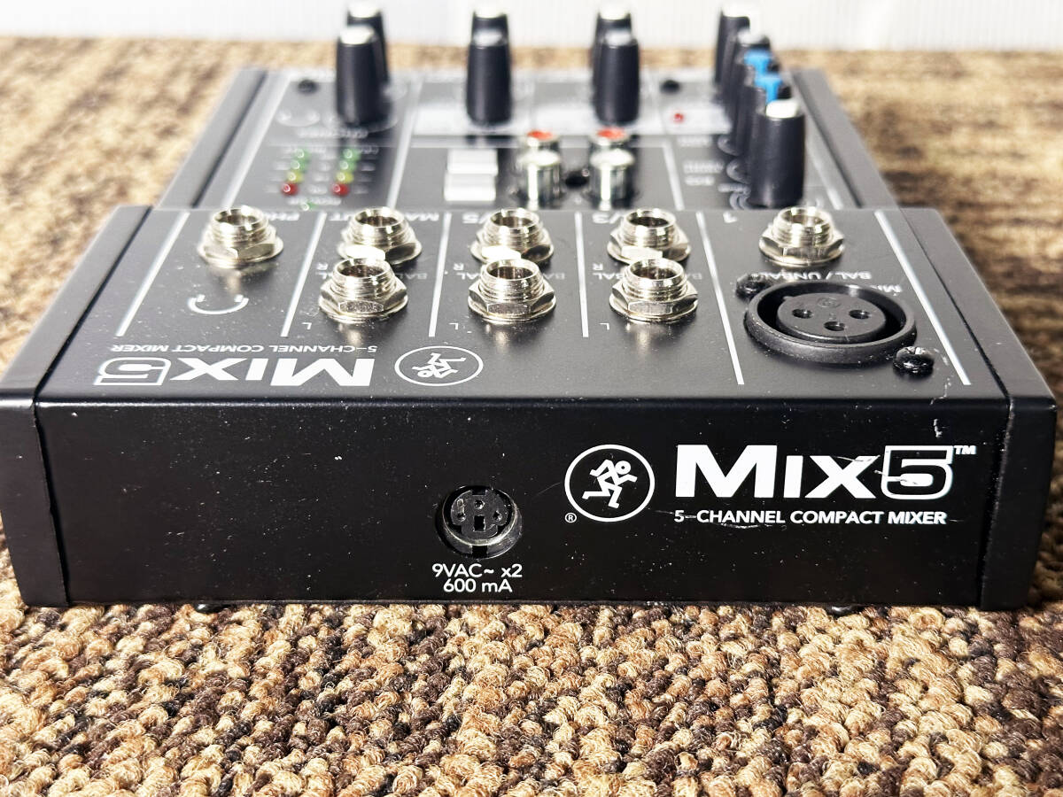 ◎★ 中古★MACKIE/マッキー MIX5 5-CHANNEL COMPACT MIXER  アナログミキサー 楽器機材 本体のみ【MACKIE/機材】DAGFの画像7