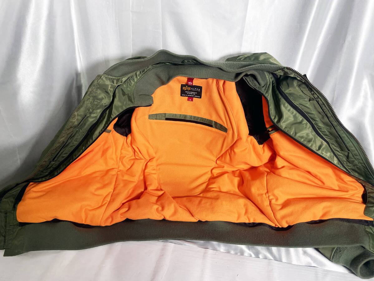 ◎★ 中古★ALPHA INDUSTRIES/アルファ 1959 ビンテージフライトジャケット MA-1 USA XLサイズ【ブランド/ジャケット】DAM5の画像3