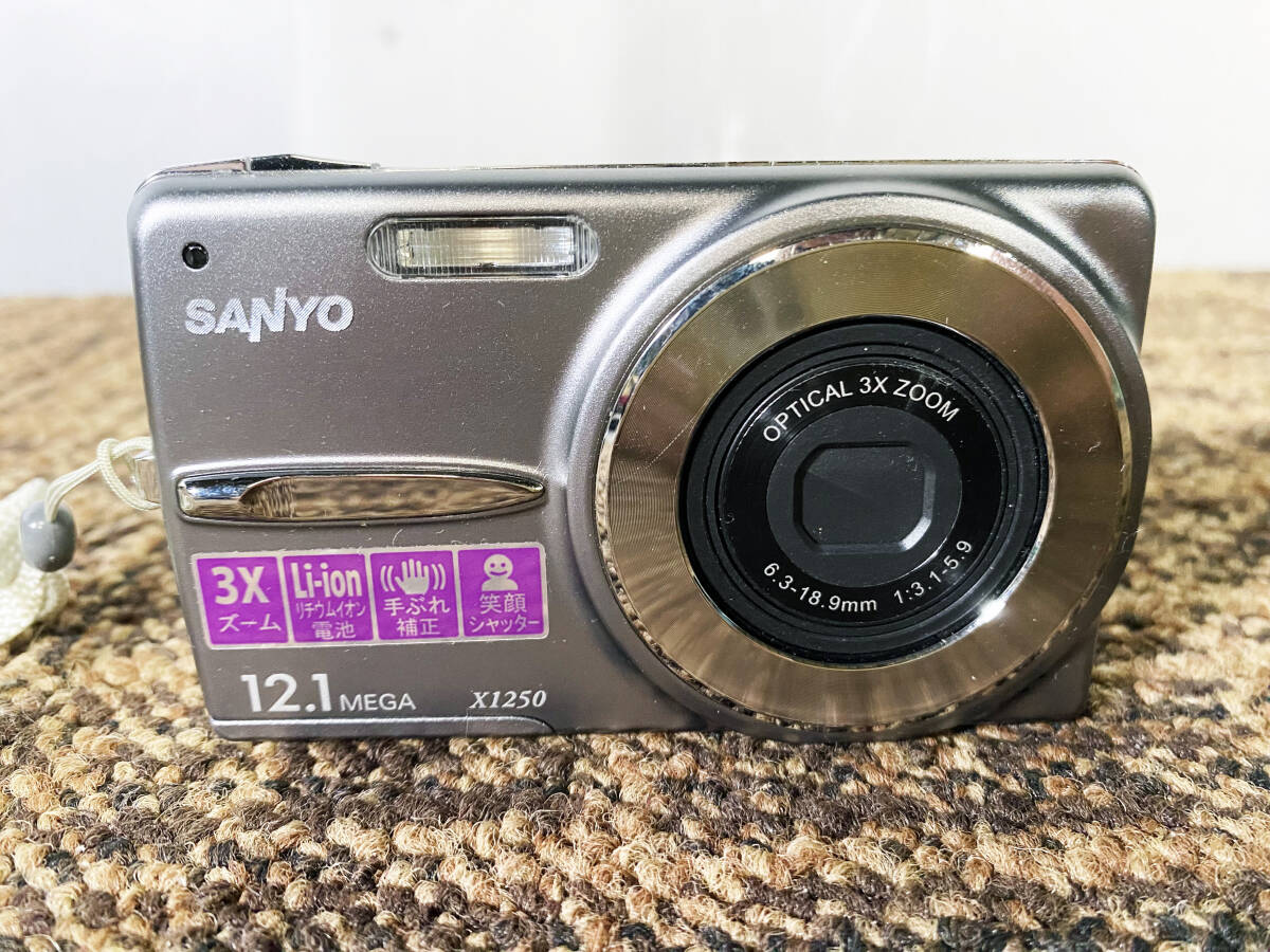 ◎★ 中古★SANYO/サンヨー デジタルカメラ コンパクトカメラ 元箱付き【DSC-X1250】DBSEの画像2