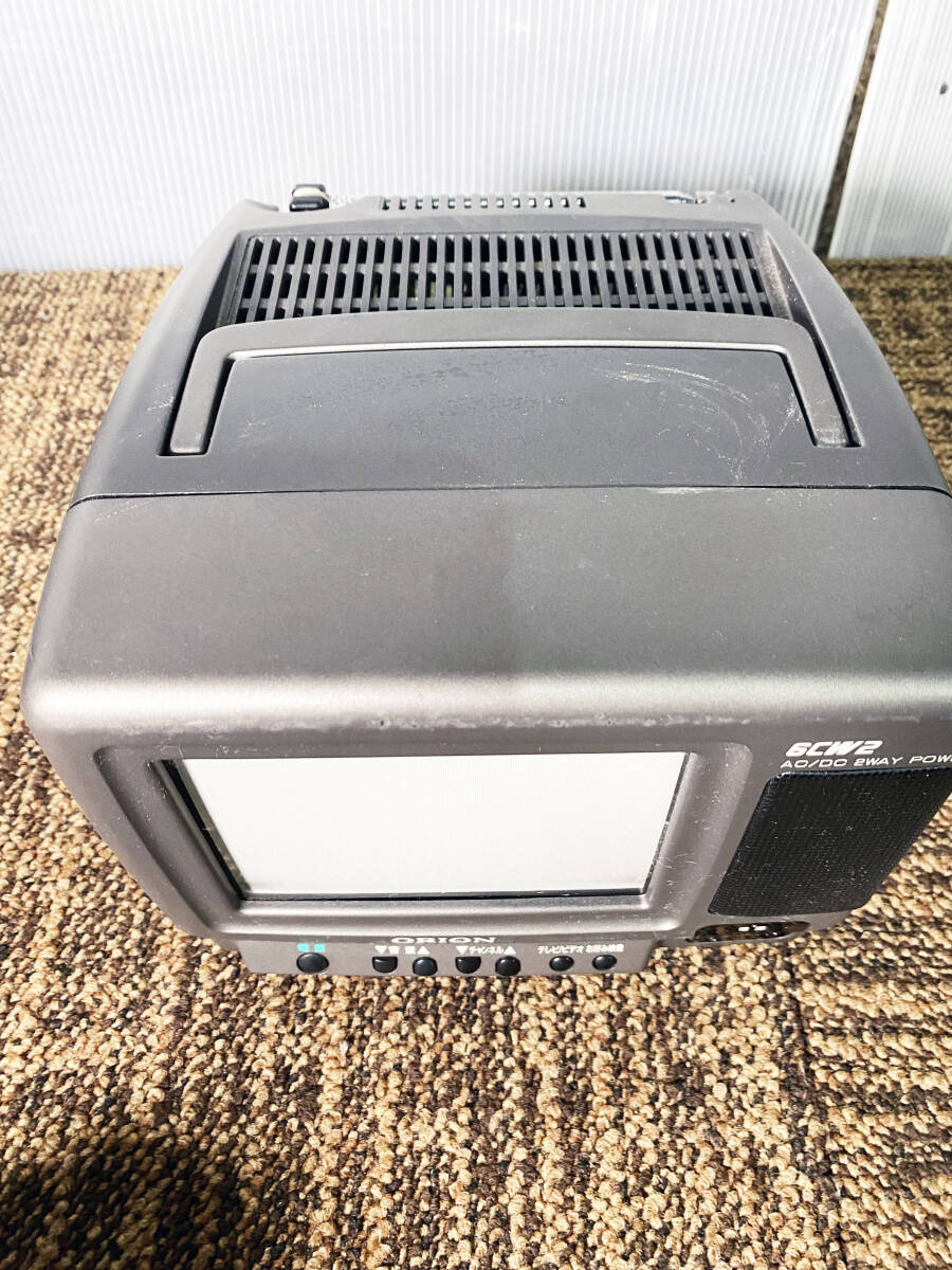 ◎★ 中古★ORION/オリオン 6型2電源カラーテレビ ポータブルテレビ ブラウン管 昭和レトロ【6CW2】D79Eの画像6