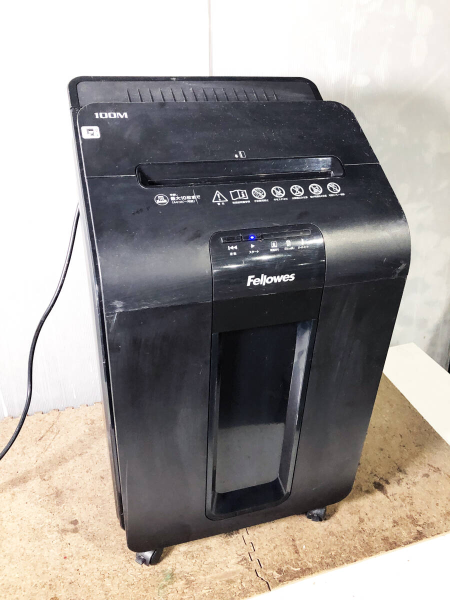 ◎★ 中古★Fellowes/フェローズ シュレッダー 業務用 紙細断 事務用品 ブラック【CRC 46295】D7LWの画像1