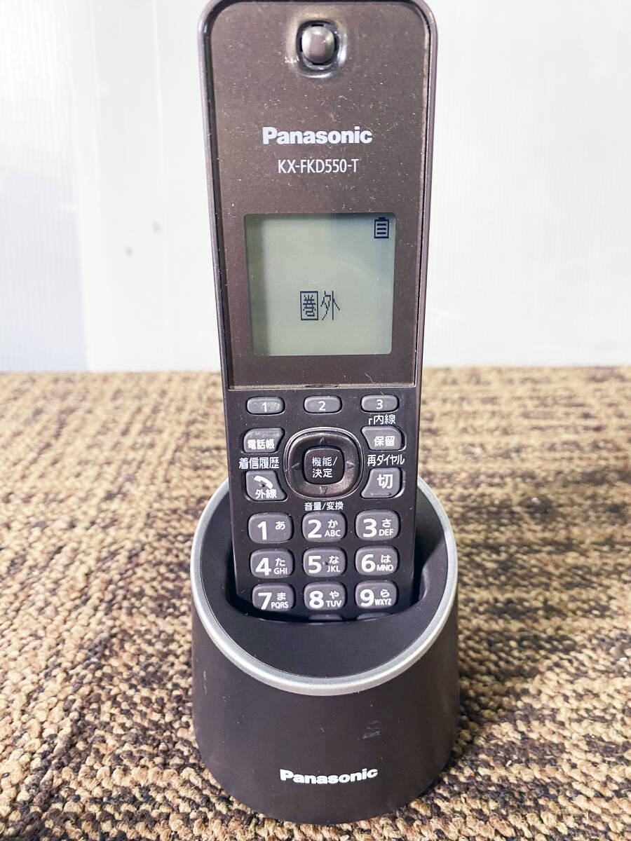 ★ 中古★Panasonic/パナソニック デジタルコードレス電話機 子機 KX-FKD550-T 【KX-FKD550-T】D9SVの画像4