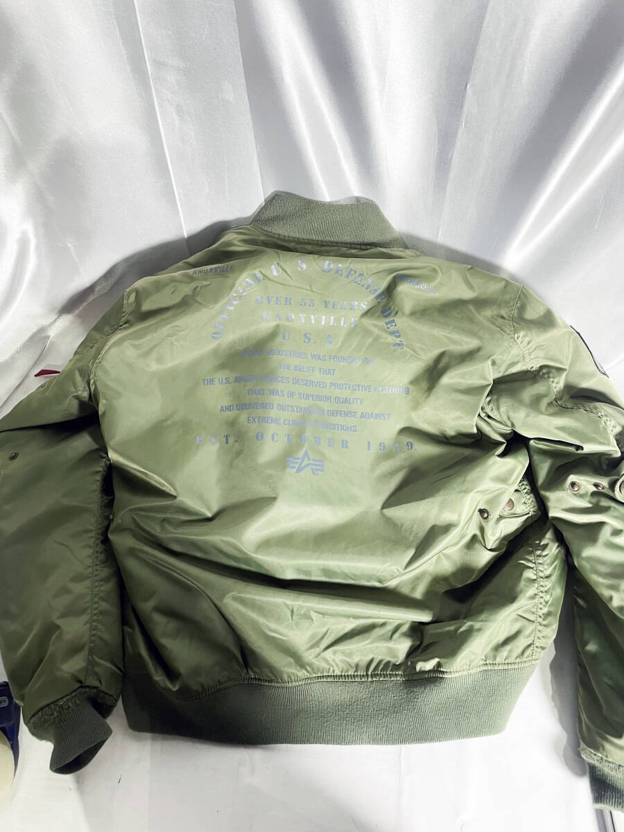 ◎★ 中古★ALPHA INDUSTRIES/アルファ 1959 ビンテージフライトジャケット MA-1 USA XLサイズ【ブランド/ジャケット】DAM5の画像6