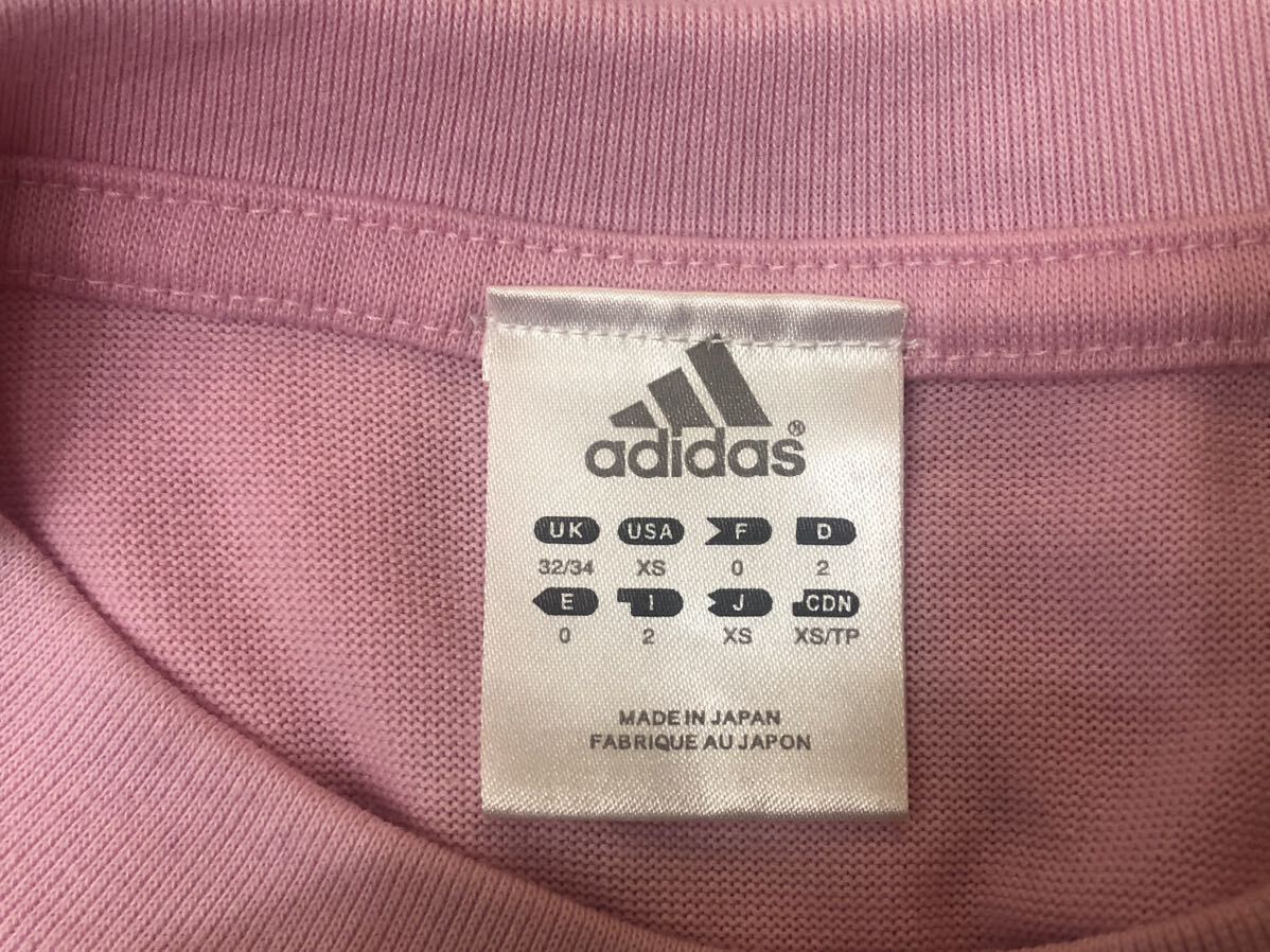 アディダス Tシャツ 半袖 XS トレーニング ウェア ピンクの画像3