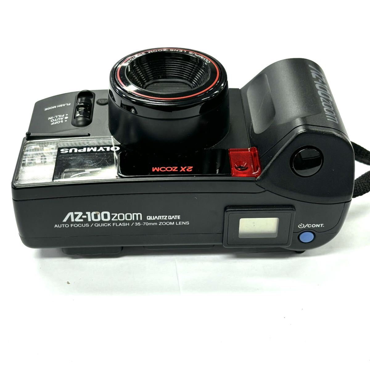 H2815 フィルムカメラ カメラ OLYMPUS オリンパス AZ-100 ZOOM QUARTZDATE AUTO FOCUS/QUICK FLASH / 35-70mm ジャンク品 中古 訳ありの画像4