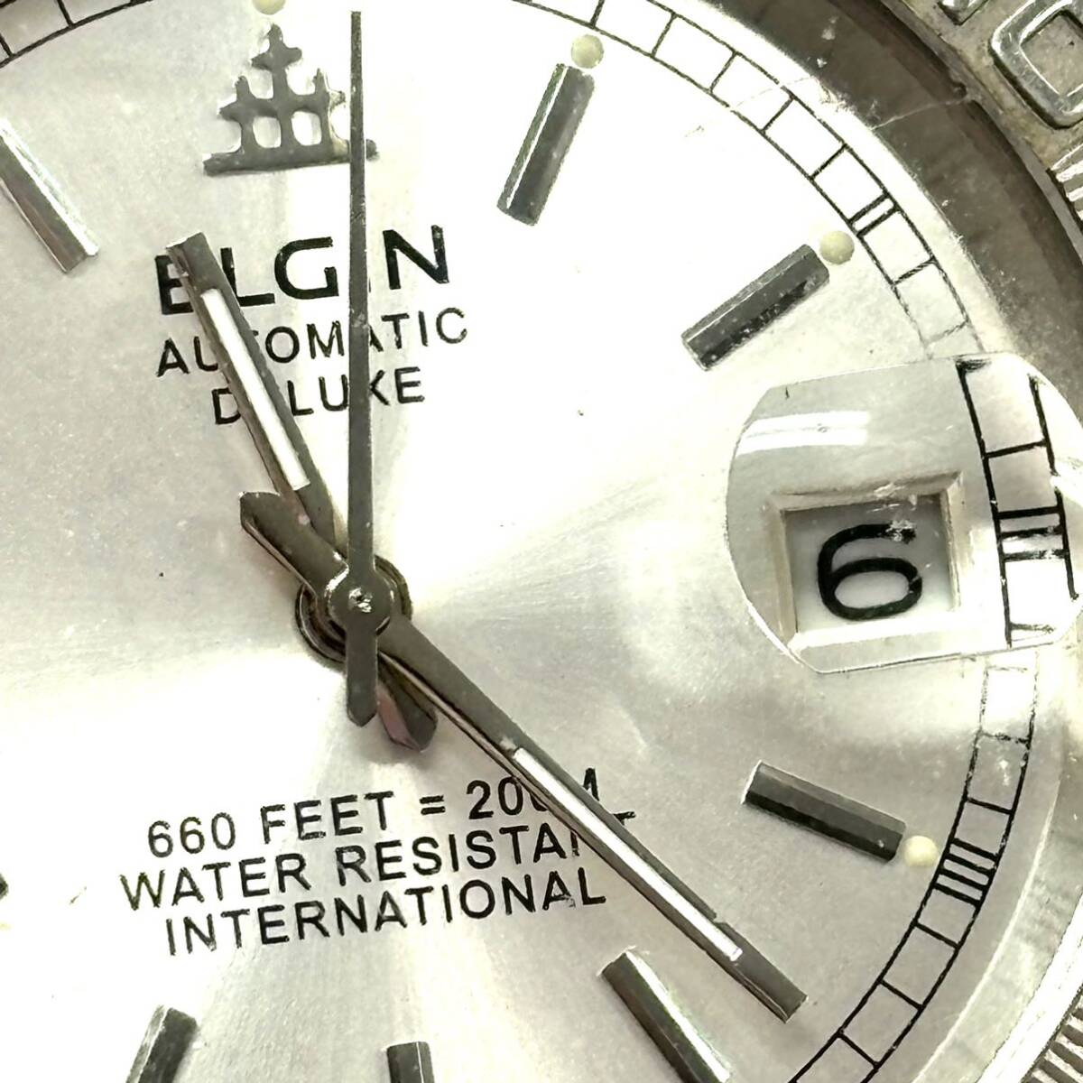 H2838 腕時計 まとめ ELGIN エルジン AUTOMATIC DELUXE FK-1135-D maruman DE009 DELICES ジャンク品 中古 訳ありの画像9