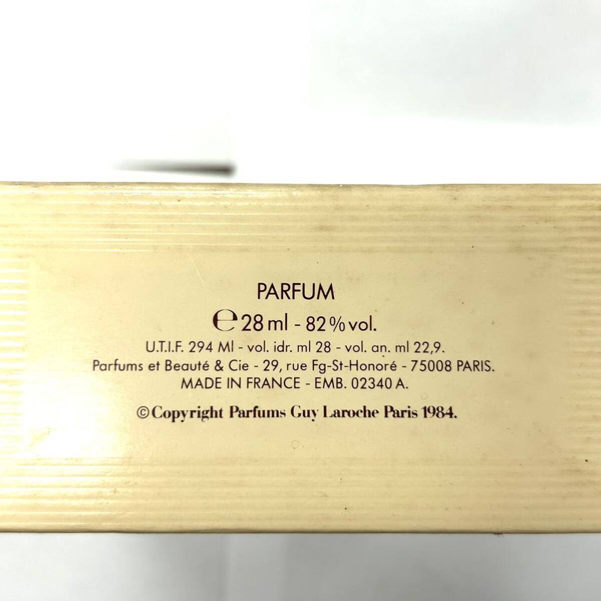 Y475 香水 フレグランス パルファム PARFUM Guy Laroche Paris ギラロッシュ Fidji フィジー ジャンク品 中古 訳ありの画像7
