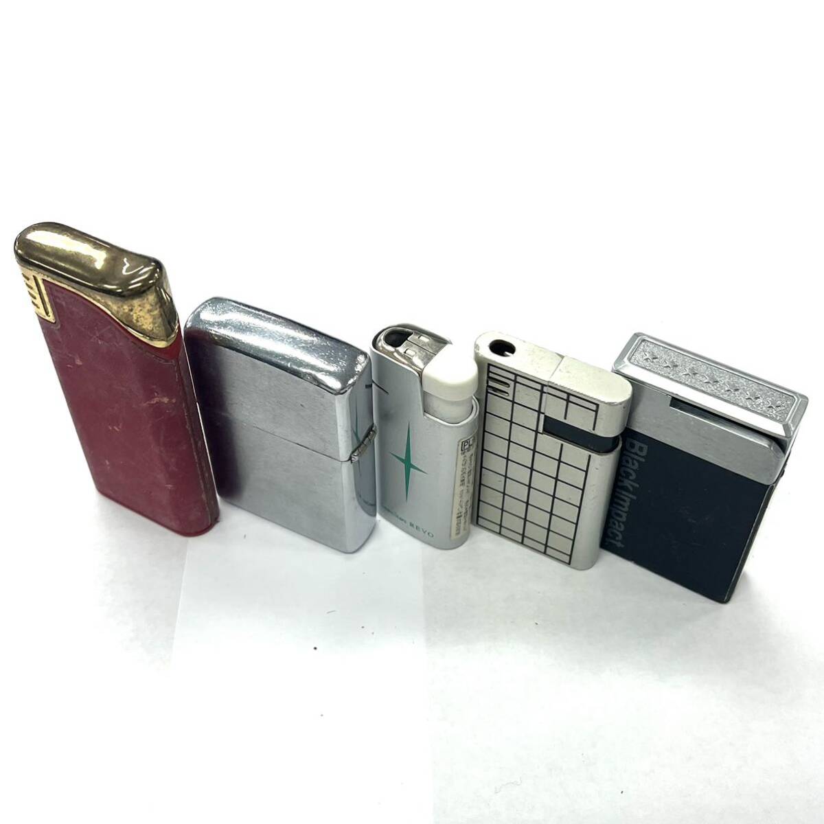 N366 ライター 喫煙具 携帯灰皿 まとめ オイルライター ZIPPO ジッポ ガスライター MILDSEVEN ジャンク品 中古 訳ありの画像7