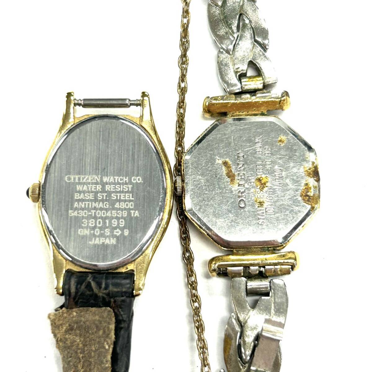 Y511 腕時計 置時計 まとめ CITIZEN シチズン まORIENT オリエント ROMIA ジャンク品 中古 訳ありの画像8