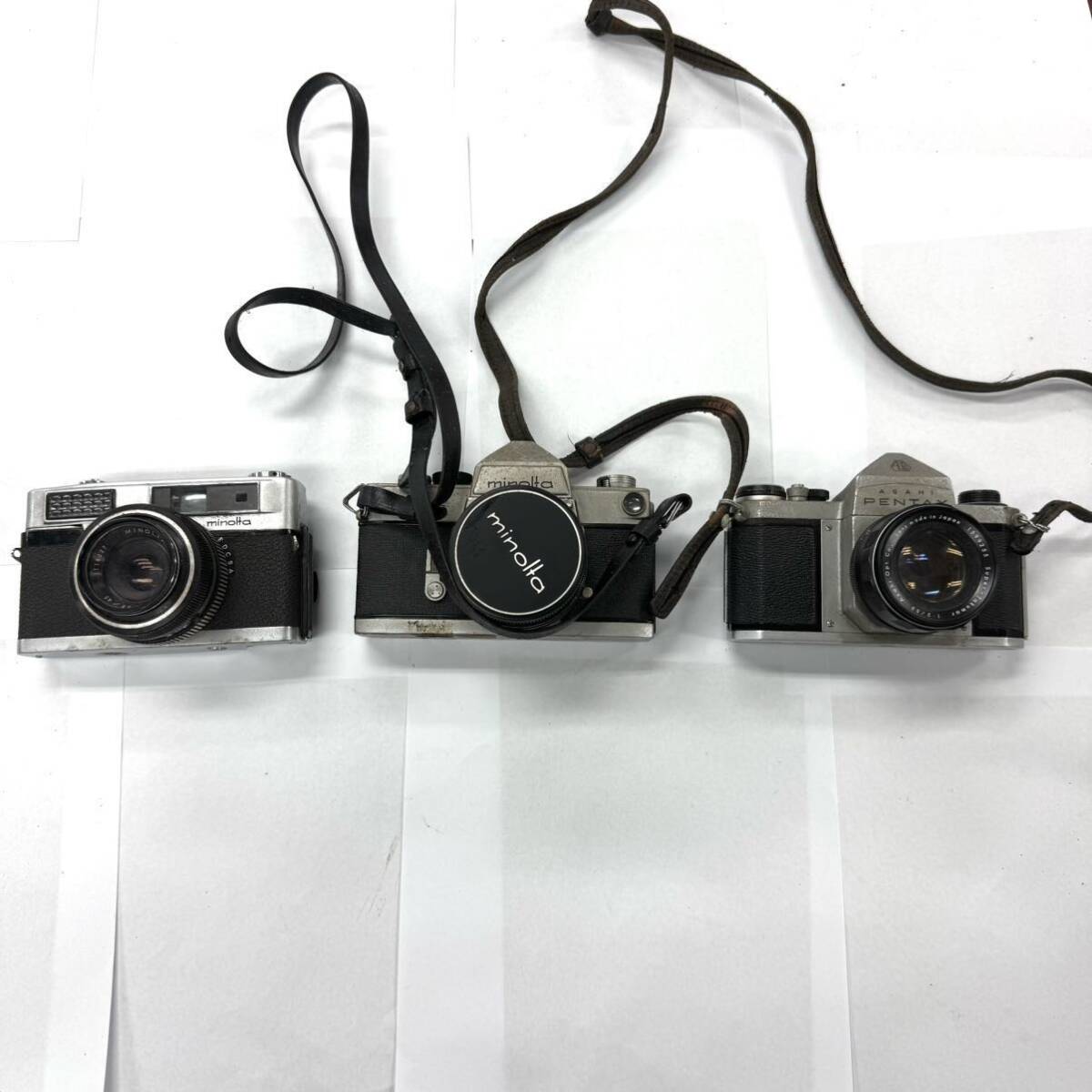 A0038 カメラ まとめ フィルムカメラ ミノルタ minolta SR-7 1:4 f=35mm PENTAX S2 1:2/55 minolta Uniomat ジャンク品 中古 訳ありの画像1