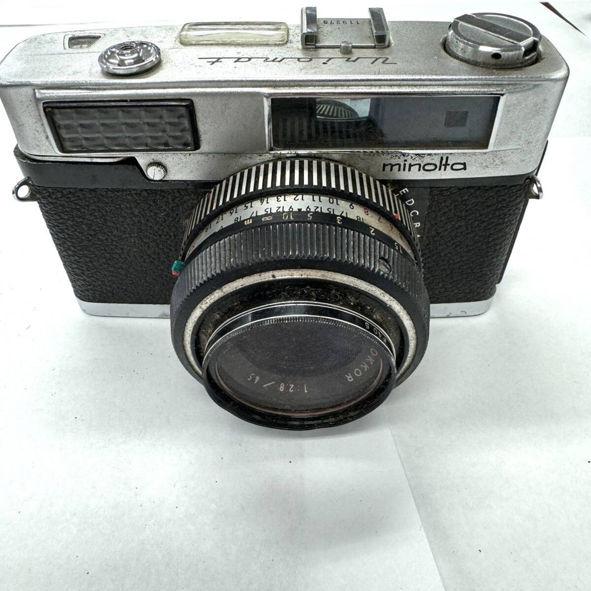 A0038 カメラ まとめ フィルムカメラ ミノルタ minolta SR-7 1:4 f=35mm PENTAX S2 1:2/55 minolta Uniomat ジャンク品 中古 訳ありの画像9