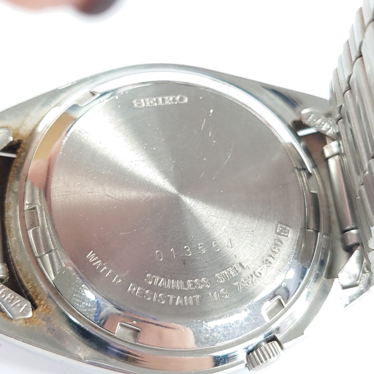 I891 腕時計 SEIKO 5 AUTOMATIC TS26-0464 R2 セイコー 自動巻き 中古 ジャンク品 訳ありの画像7