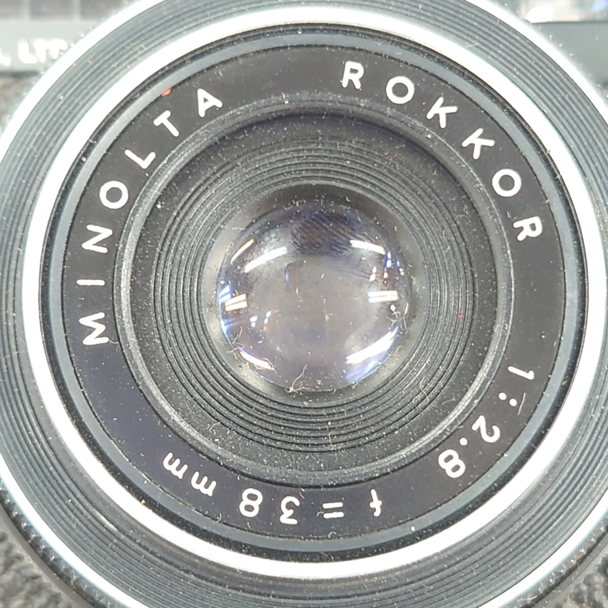 I932 カメラ MINOLTA Minoltina-P MINOLTA ROKKOR 1:2.8 f=38mm フィルムカメラ ミノルタ 中古 ジャンク品 訳ありの画像9