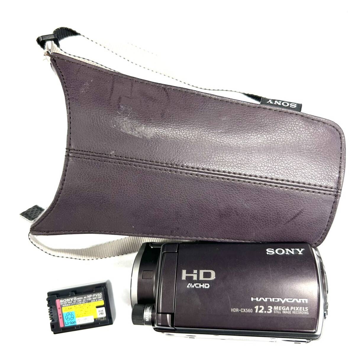 Y565 デジタルビデオカメラ SONY ソニー HANDYCAM ハンディカム HDR-CX560 10× Optical 1,8/3,8-38 ジャンク品 中古 訳あり_画像1