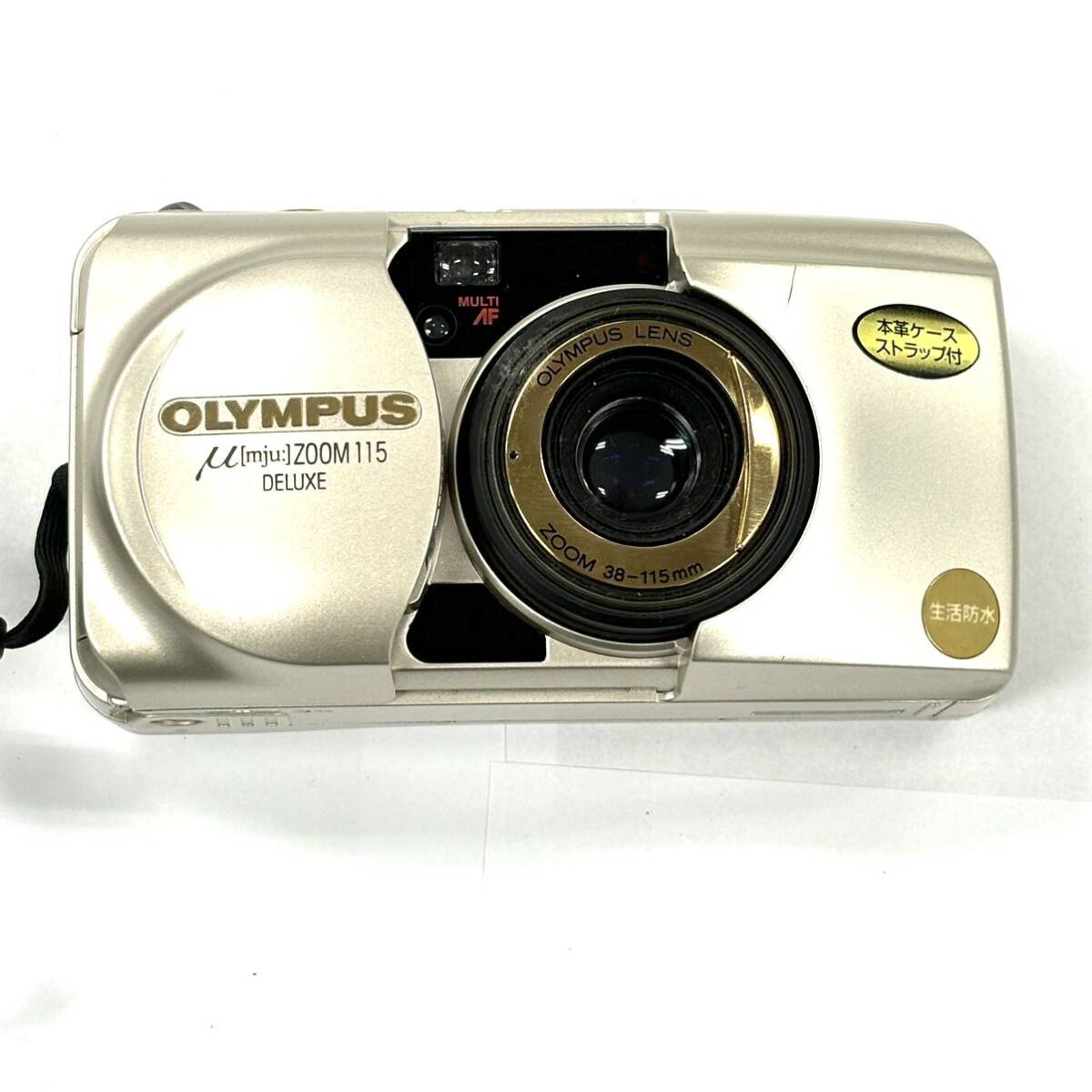 H2876 カメラ フィルムカメラ OLYMPUS オリンパス μ [mju :] ZOOM 115 DELUXE 38-115mm ジャンク品 中古 訳あり