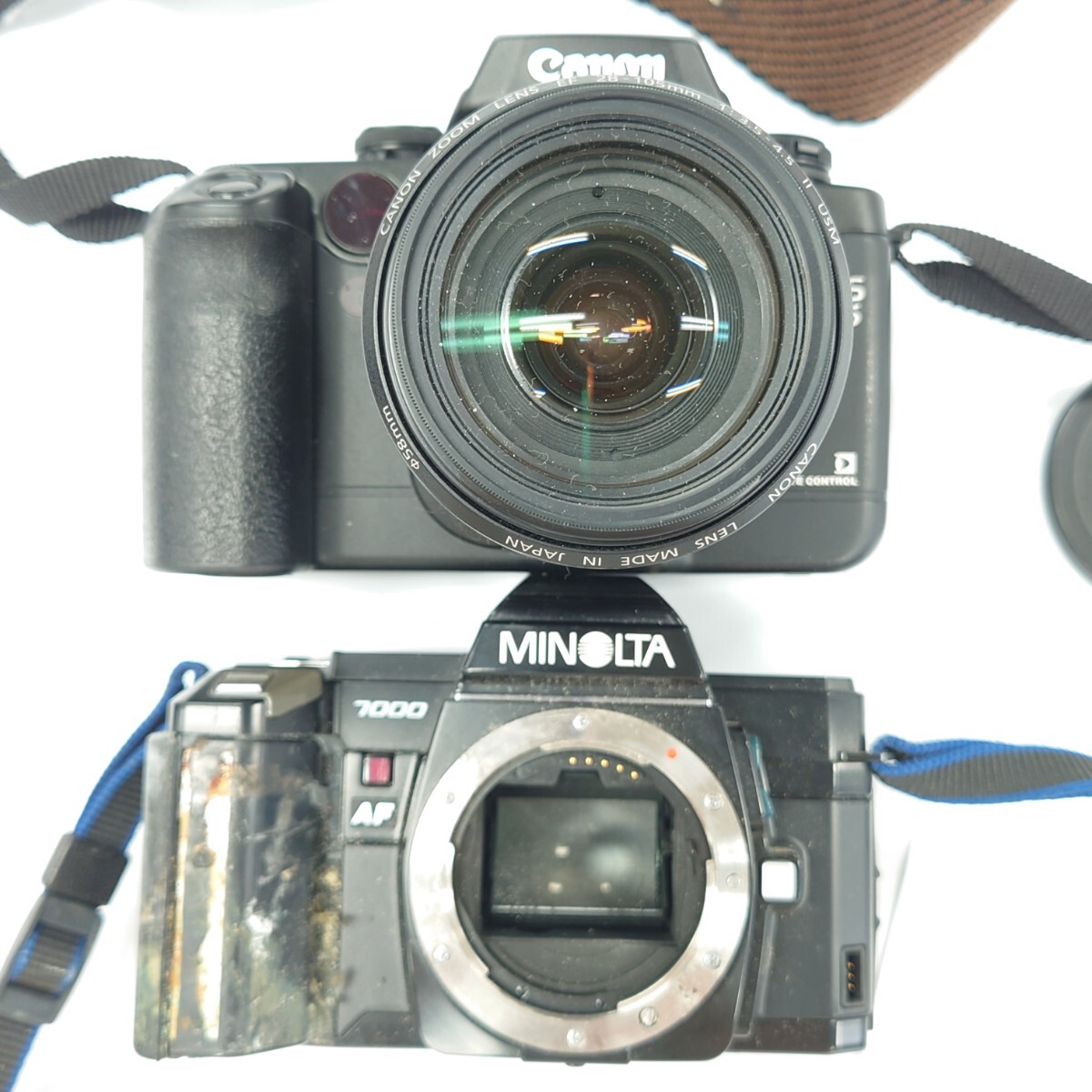 I954 カメラ まとめ SHARP VL-MR1 MINOLTA 7000 Canon EOS 55 ZOOM LENS EF 28-105mm 1:3.5-4.5 デジカメ 中古 ジャンク品 訳あり_画像7
