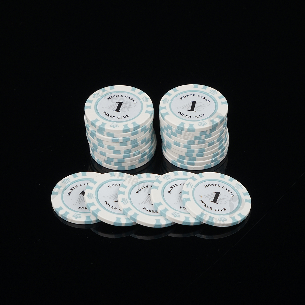 ポーカー チップ $1×25枚 セット チップ カジノ コイン ゴルフ マーカー ボール マグネット 用品 ゴルフ コンペ 景品 小物 グッズ g121a 3の画像6