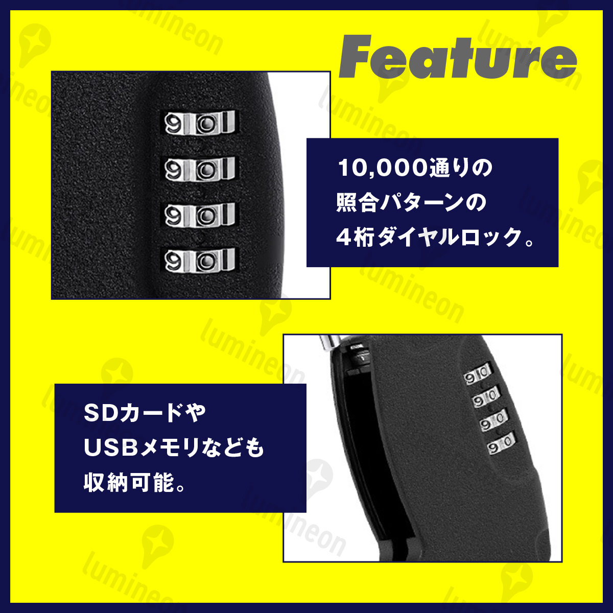 キーボックス ダイヤル式 南京錠 4桁 暗証番号 防犯 グッズ 鍵 盗難防止 キーケース 玄関 セキュリティ 収納 ダイヤル ロック 強力 g177 1_画像5