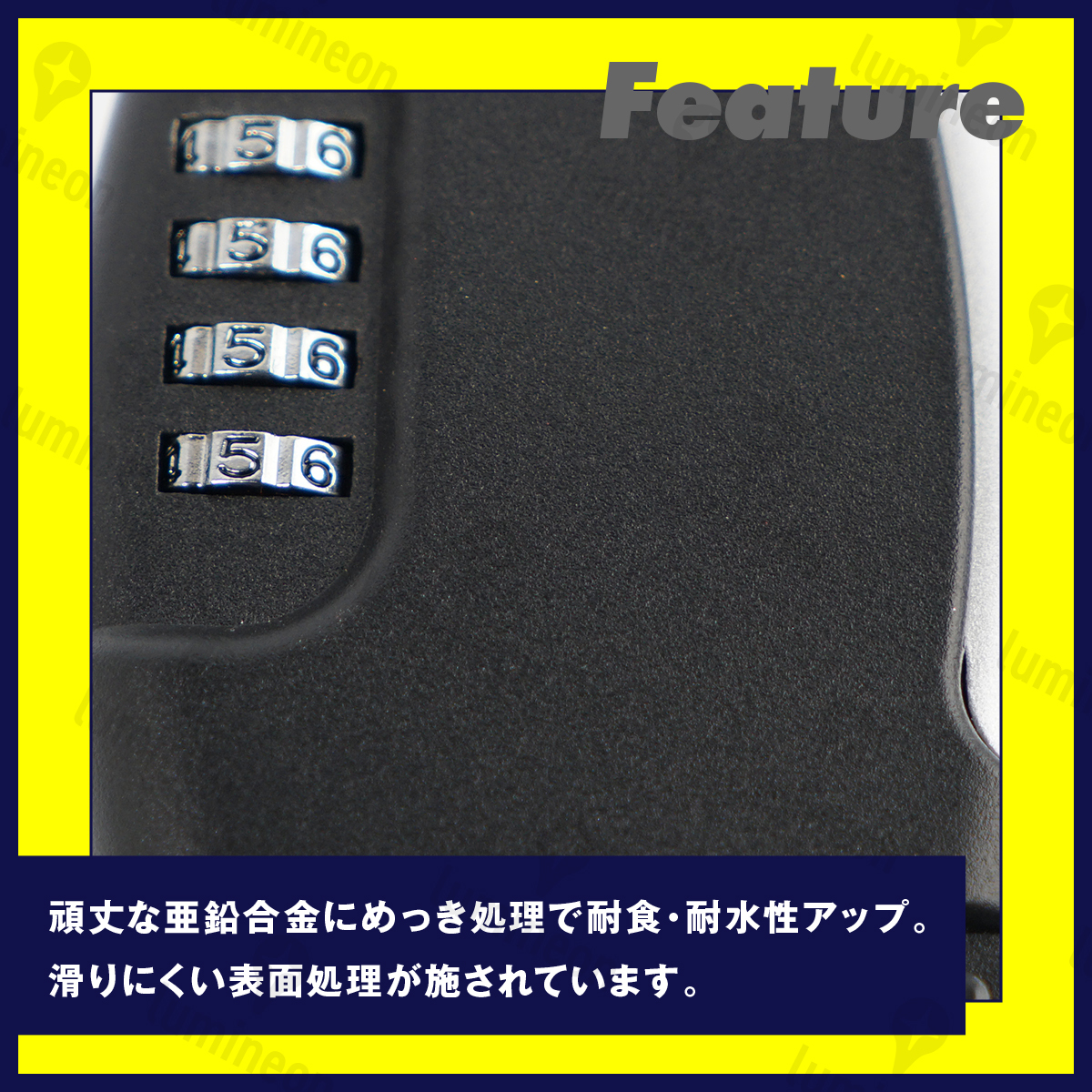 キーボックス ダイヤル式 南京錠 4桁 暗証番号 防犯 グッズ 鍵 盗難防止 キーケース 玄関 セキュリティ 収納 ダイヤル ロック 強力 g177 1_画像2