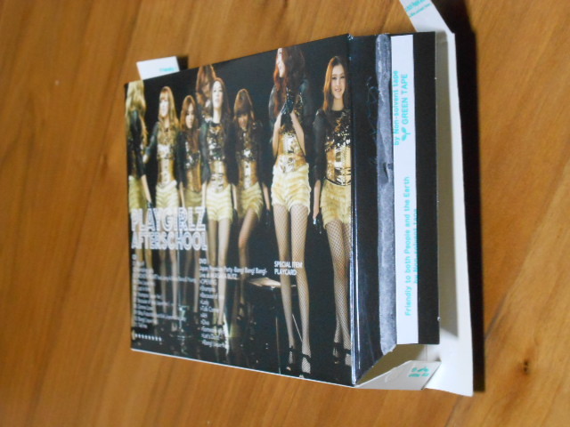 アフタースクール AFTERSCHOOL PLAYGIRLZ LIVE盤 初回限定生産豪華仕様 [DVD+CD] 美品_展開 両面テープ貼り（上下白い部分)