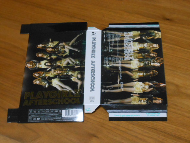 アフタースクール AFTERSCHOOL PLAYGIRLZ LIVE盤 初回限定生産豪華仕様 [DVD+CD] 美品_展開 両面テープ貼り（上下白い部分４カ所)