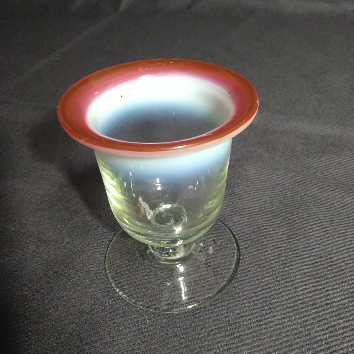 昭和レトロ 手作りのガラス容器 工芸品の画像1