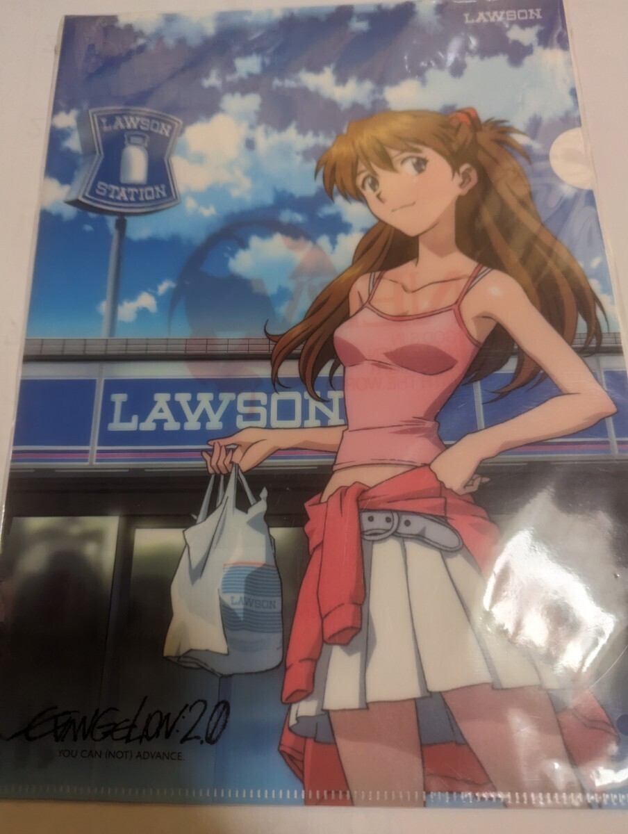 エヴァンゲリオンLAWSON A4クリアファイル ナイロン未開封 中古の画像1