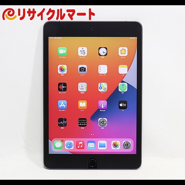 格安 au Apple iPad mini5 64GB Wi-Fi+Cellular Space Gray スペースグレイ MUX52J/A 第5世代 タブレット 本体 利用制限〇の画像1