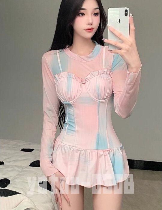 H532 плавание одежда юбка есть Leotard One-piece купальный костюм прозрачный tops танкини купальный костюм sexy Ran Jerry 