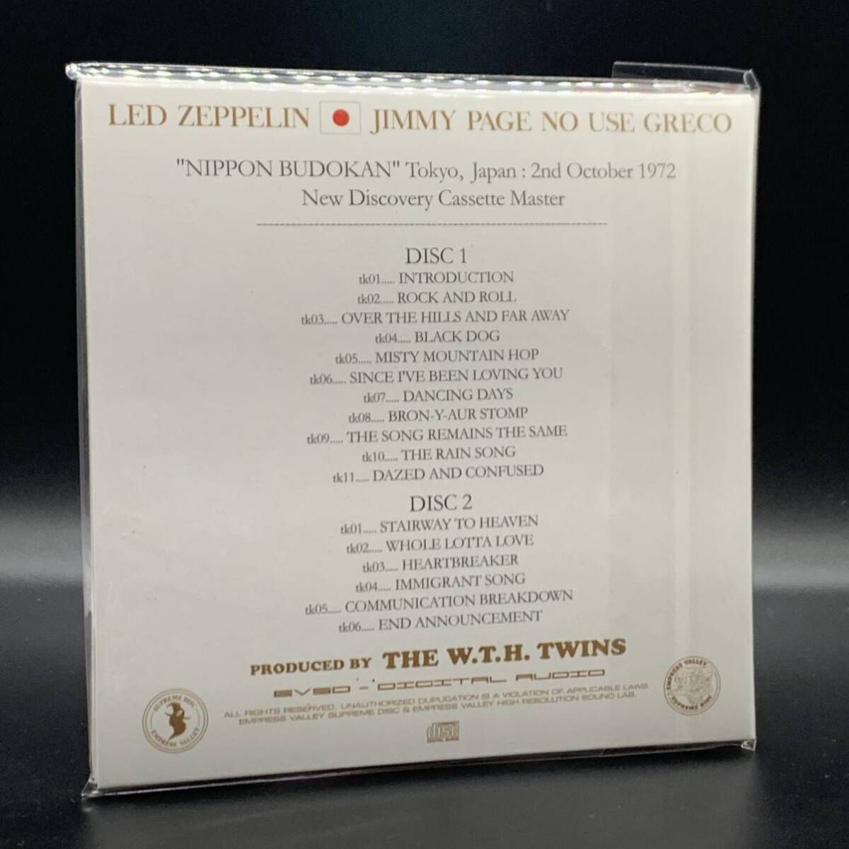 LED ZEPPELIN / LIVE AT BUDOKAN 1972「ジェット・ストリーム」(4CD BOX) 完全初登場超高音質マスター！間違いなく決定盤！完売必至！_画像4